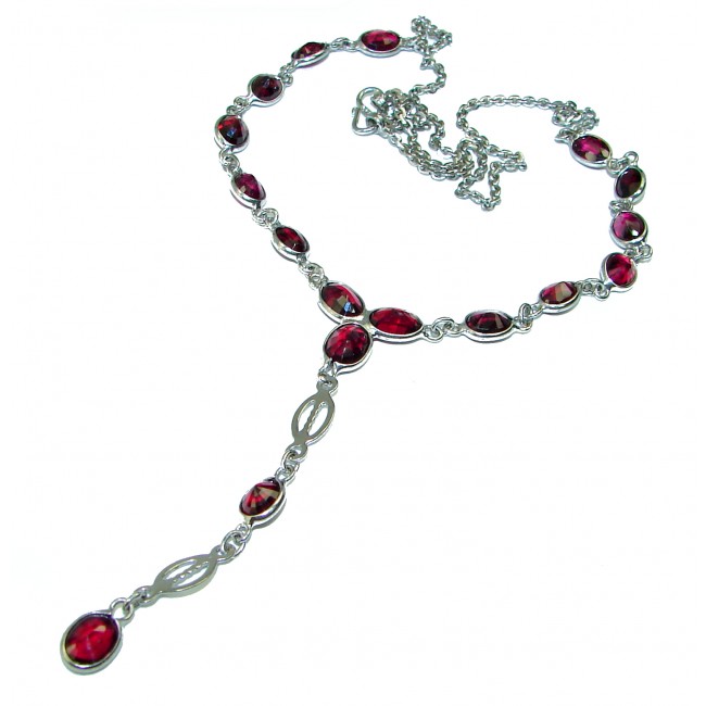 Authentic Ruby .925 Sterling Silver handmade Necklace