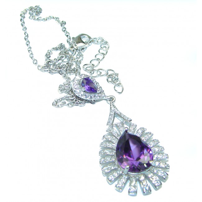 Spectacular Amethyst .925 Sterling Silver handcrafted necklace