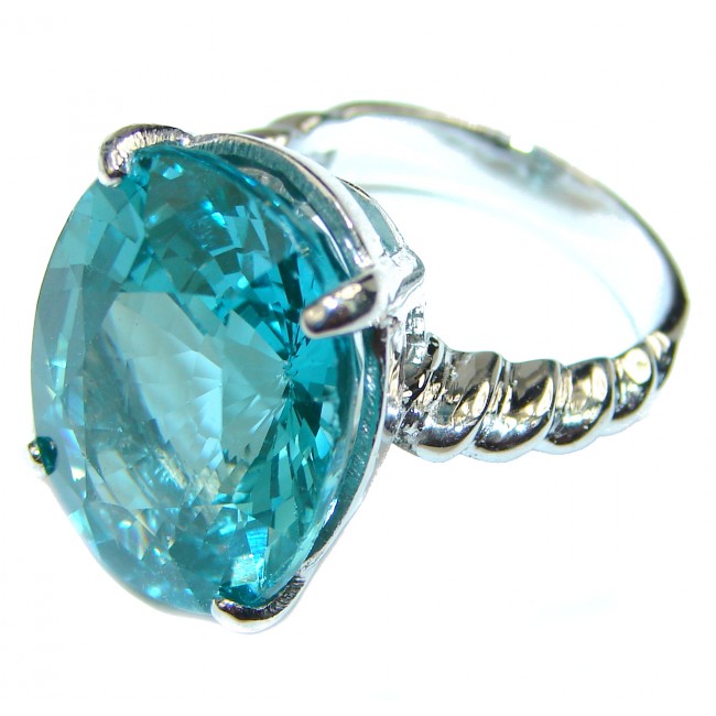 Excellent quality Apatite .925 Sterling Silver ring size 6