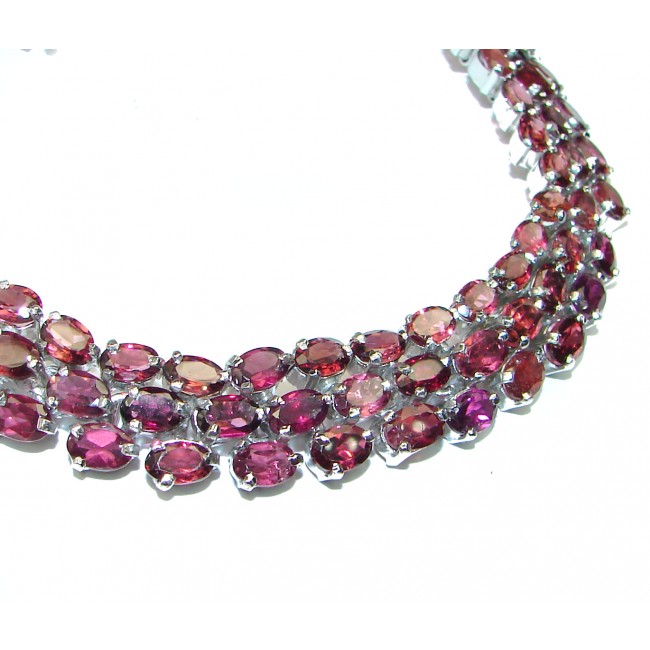 Real Masterpiece authentic Garnet .925 Sterling Silver handcrafted necklace