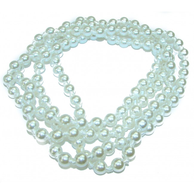 52 inches Long created f Pearl handcrafted Necklace