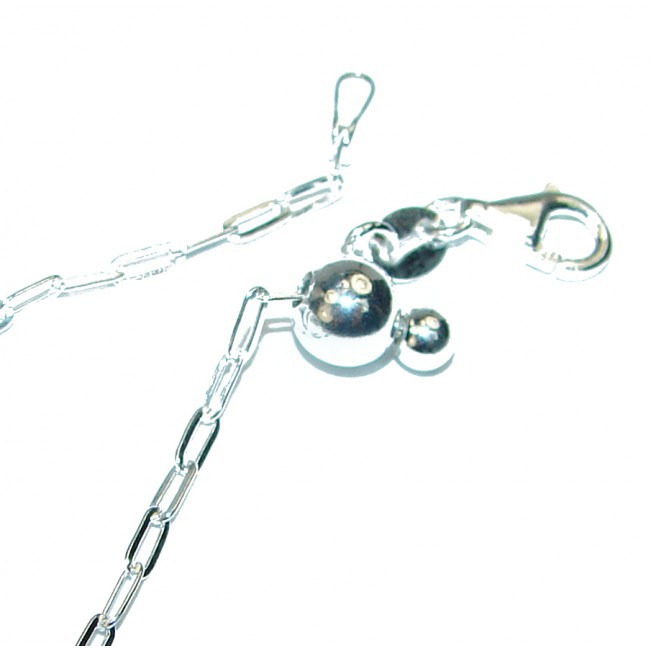 Filo design Sterling Silver Chain 24'' long, 2 mm wide