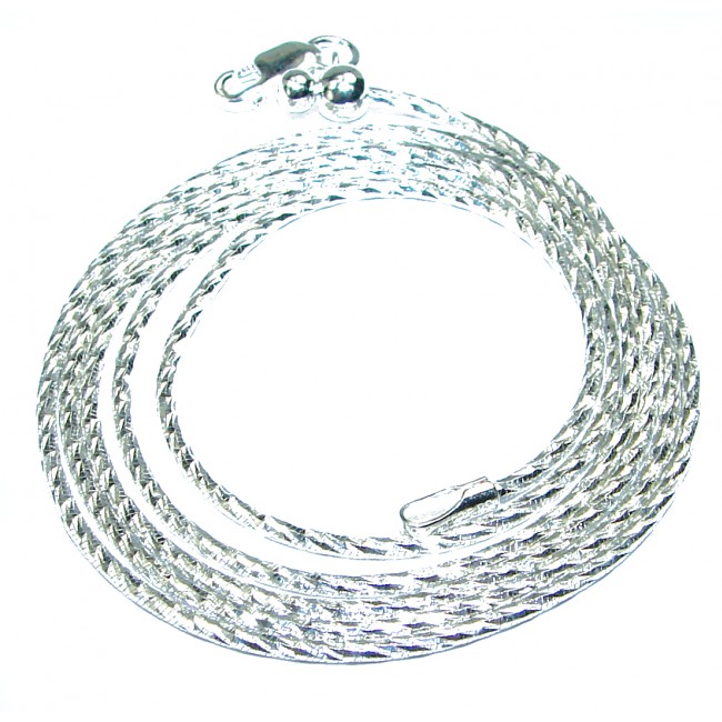Sparkle Raso Sterling Silver Italian chain 24" long, 1.5 mm wide