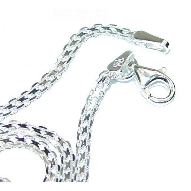 Bismark design Sterling Silver Chain 18'' long, 2 mm wide