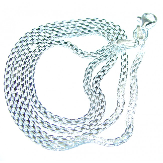 Bismark design Sterling Silver Chain 18'' long, 2 mm wide