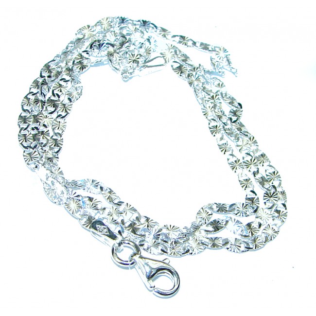 Val design Sterling Silver Chain 18'' long, 3 mm wide