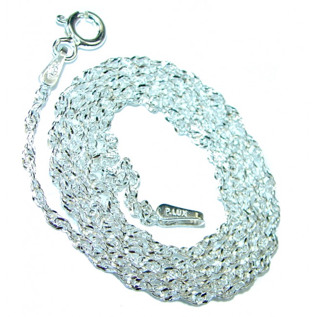 Singapore design Sterling Silver Chain 18'' long, 2 mm wide