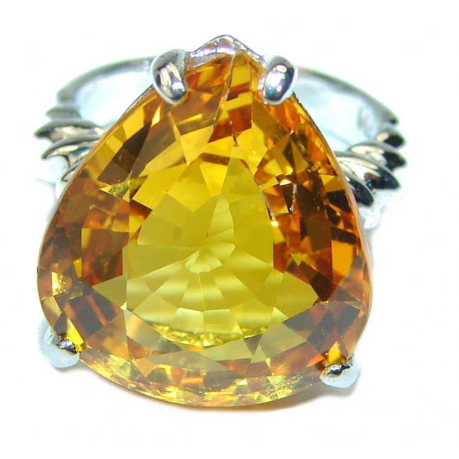 Classic 14K Yellow Gold 1.0 CT Yellow Topaz Solitaire Wedding Ring  R203-14KYGYT | Caravaggio Jewelry