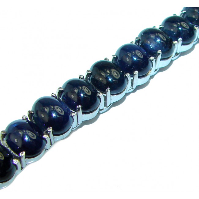 Authentic multicolor Sapphire .925 Sterling Silver handcrafted Bracelet