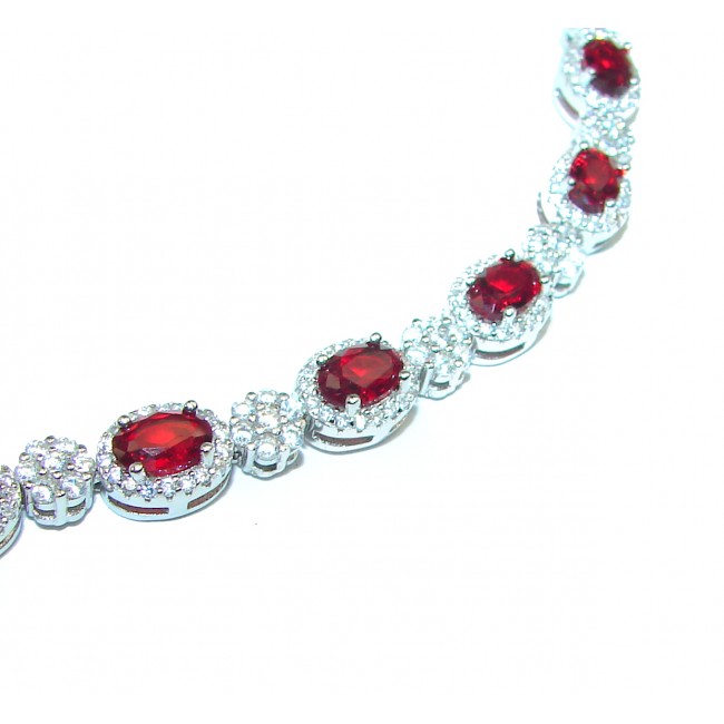 Diva's Desire Ruby .925 Sterling Silver handmade Bracelet