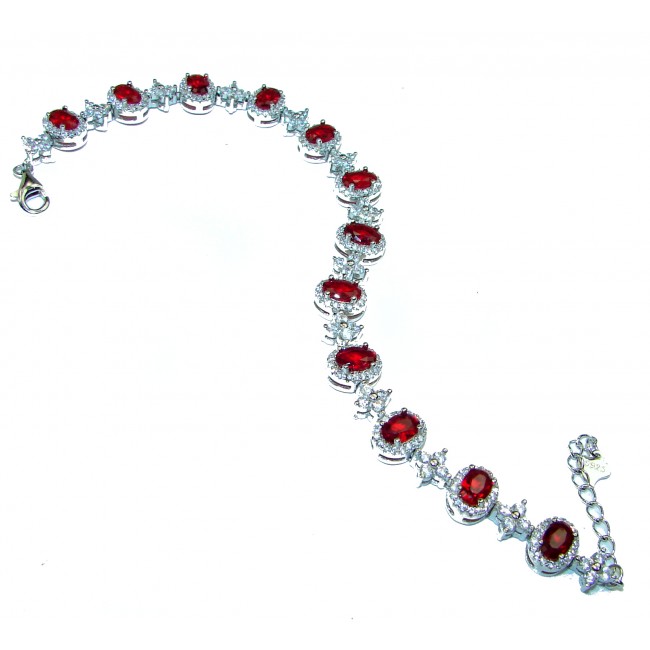 Diva's Desire Ruby .925 Sterling Silver handmade Bracelet