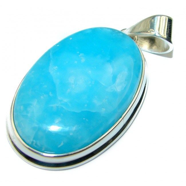 Great quality Authentic Larimar .925 Sterling Silver handmade pendant