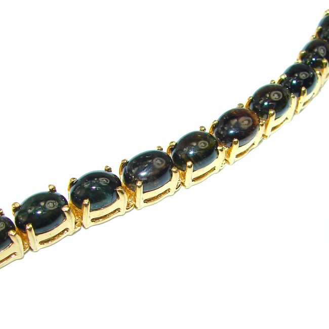 Ethiopian Black Opal Bracelet VII (5-7mm)
