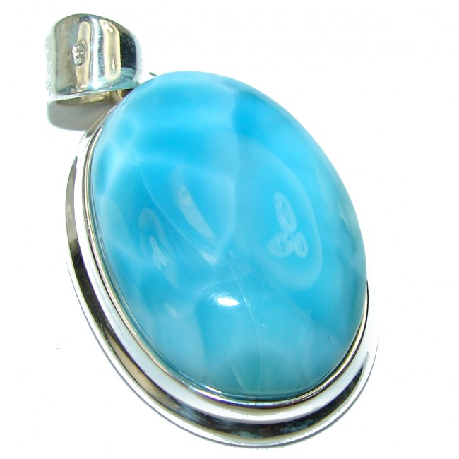 Great quality Authentic Larimar .925 Sterling Silver handmade pendant