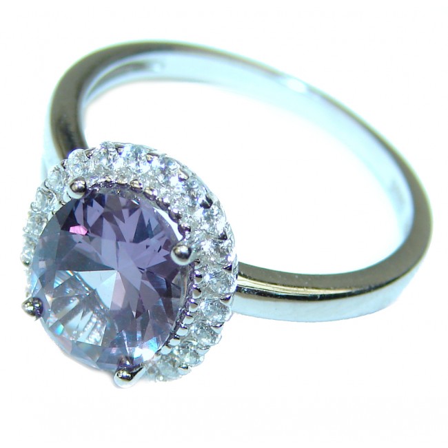 Infinity 5.9 carat Mystic Topaz .925 Sterling Silver handmade ring s. 8