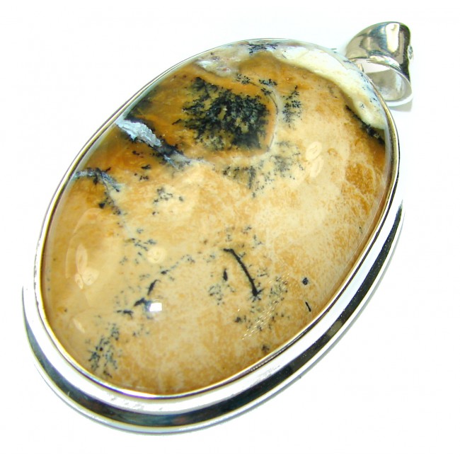 Top quality Picture Jasper .925 Sterling Silver handmade Pendant