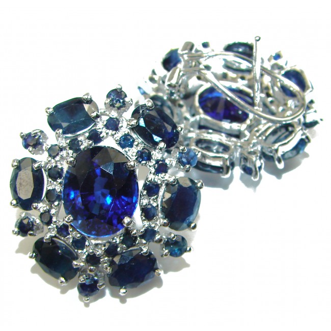 SOUTHERN STAR London Blue Topaz Sapphire .925 Sterling Silver earrings