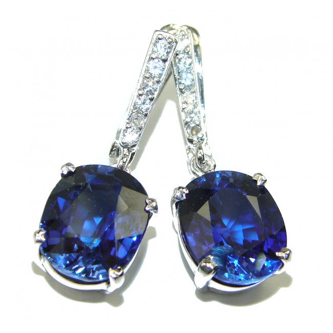 Venus Tears London Blue Topaz .925 Sterling Silver handcrafted earrings