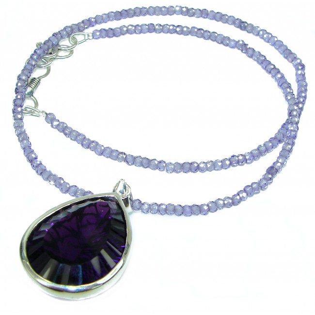 Exquisite Beauty authentic Magic Topaz Tanzanite .925 Sterling Silver handcrafted necklace