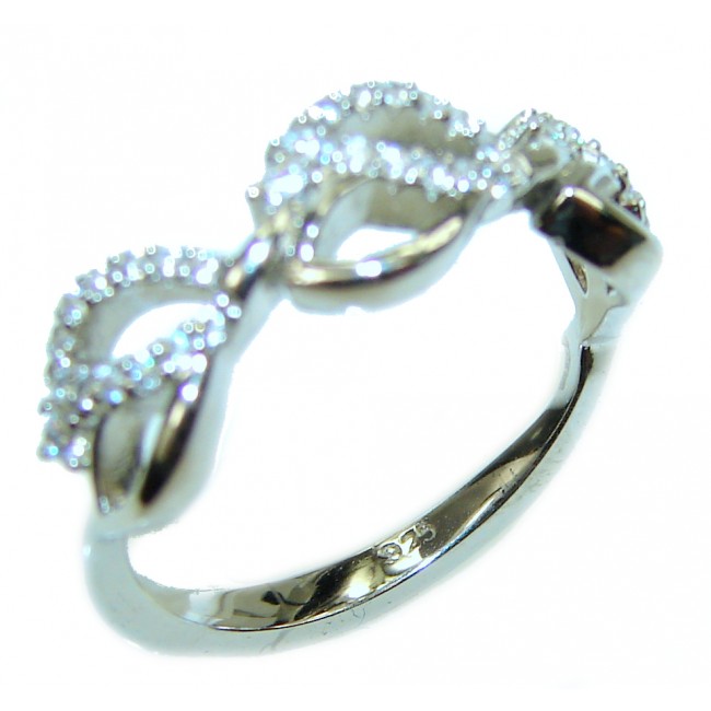 Exlusive White Topaz .925 Sterling Silver ring size 6 1/2
