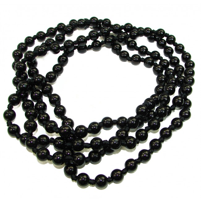 Rare Unusual Natural lab. Onyx Beads NECKLACE