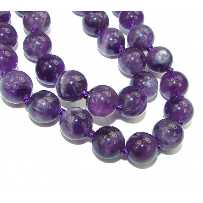 Endless Beauty authentic Amethyst .925 Sterling Silver handmade necklace