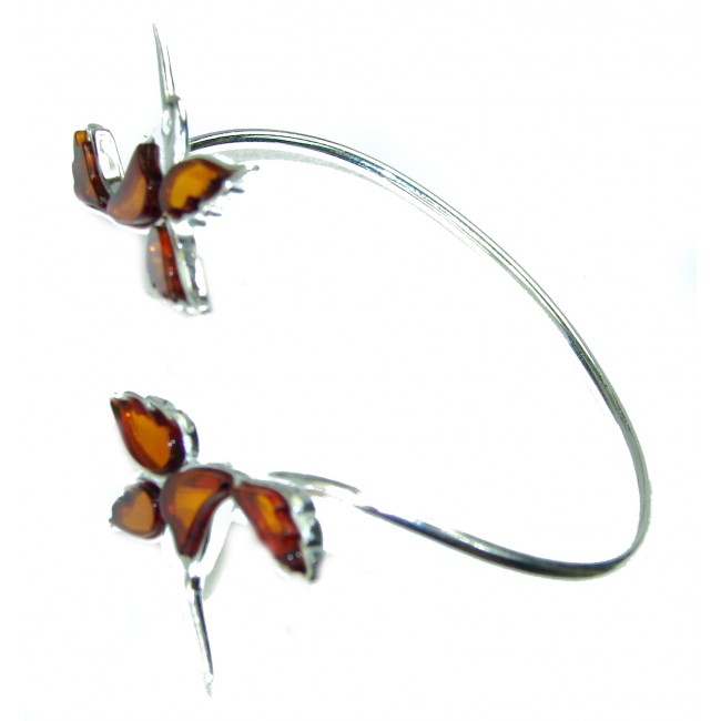 Humming-birds Genuine Baltic Amber .925 Sterling Silver handamde Bracelet