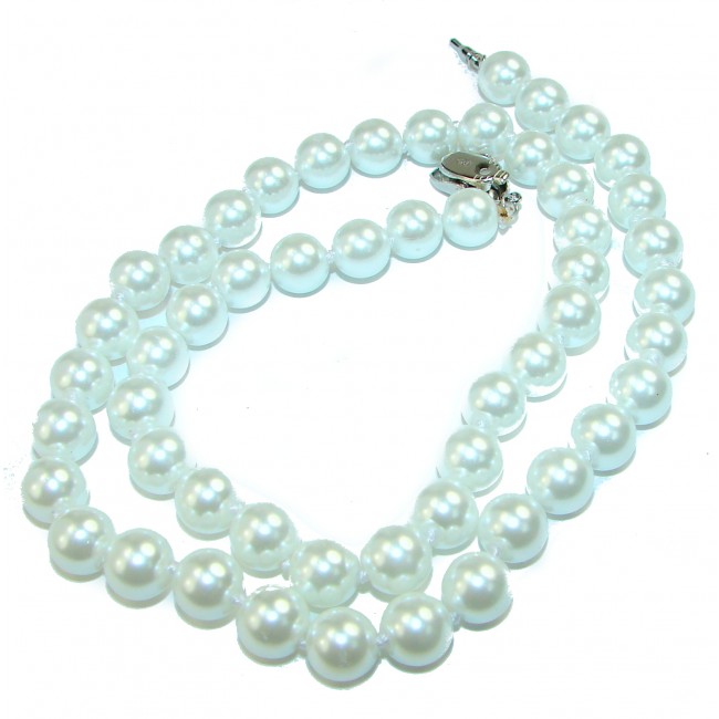 Pearl .925 Sterling Silver handcrafted Necklace