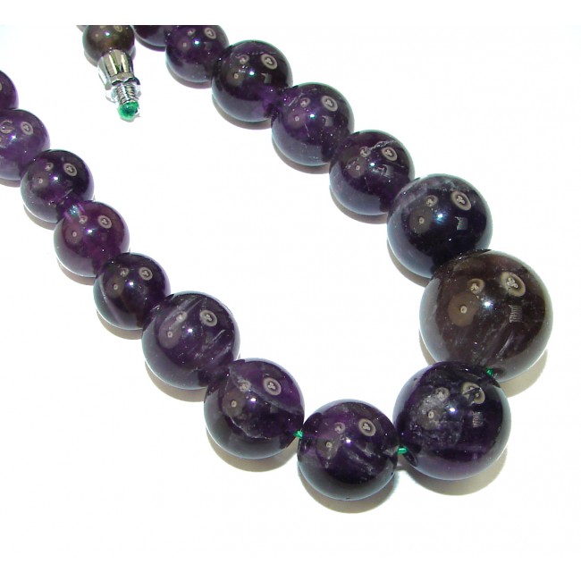 Endless Beauty authentic Amethyst .925 Sterling Silver handmade necklace
