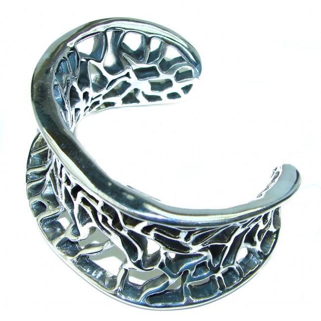 One of the kind .925 Sterling Silver Italy made Bracelet / Cuff