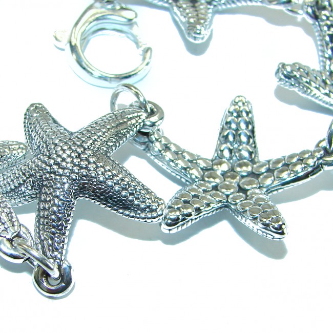 Italy made Starfish Bracelet in best quality .925 Sterling Silver