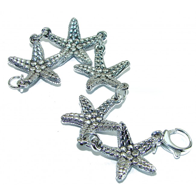 Italy made Starfish Bracelet in best quality .925 Sterling Silver