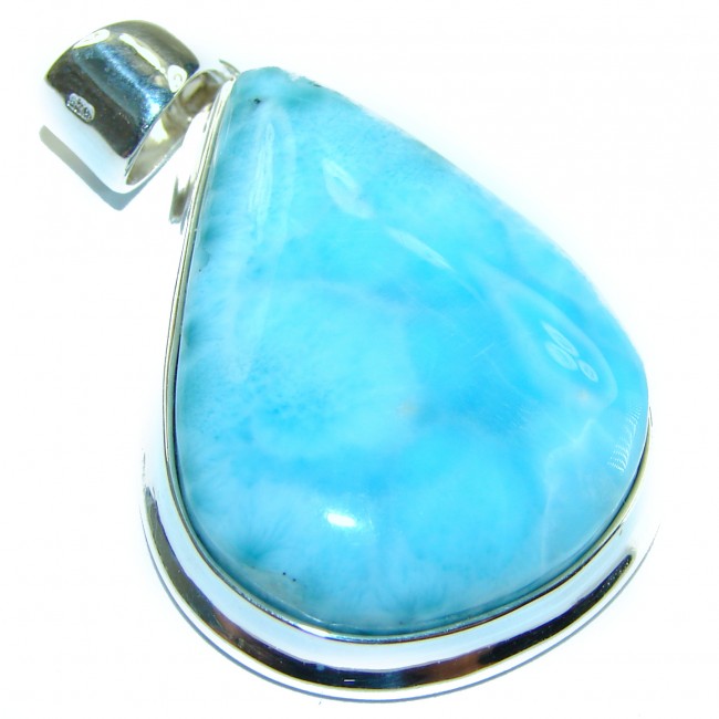 Great quality authentic Larimar .925 Sterling Silver handmade pendant