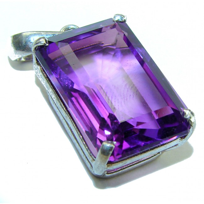 Authentic African Amethyst .925 Sterling Silver handcrafted Pendant