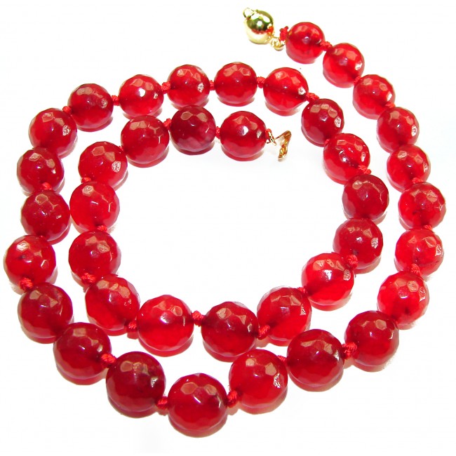 Rare Unusual Natural Carnelian Beads Necklace