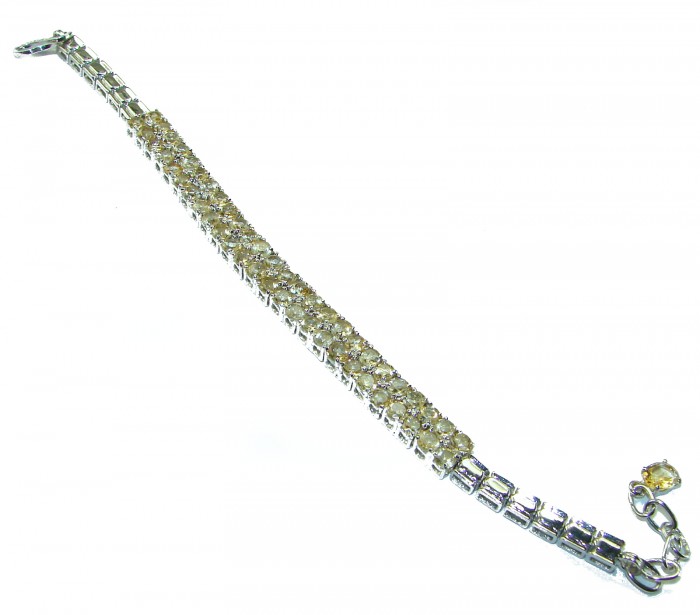Authentic Amethyst Citrine .925 Sterling Silver handcrafted Bracelet - photo 3