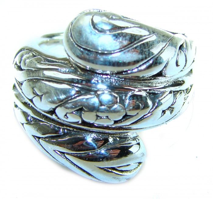 Natural Beauty Italy Made Silver Sterling Silver ring s. 8 - photo 2