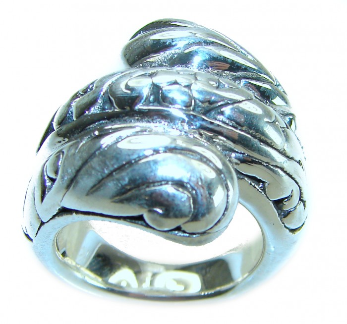 Natural Beauty Italy Made Silver Sterling Silver ring s. 7 - photo 2