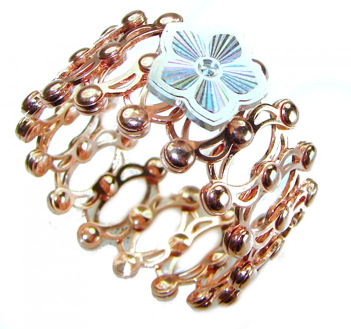 Trendy Moissanite Retractable Ring And Bracelet Bracelets for Women - Unique Boho 14K Gold over .925 Sterling silver Ring - Bracelet - photo 2