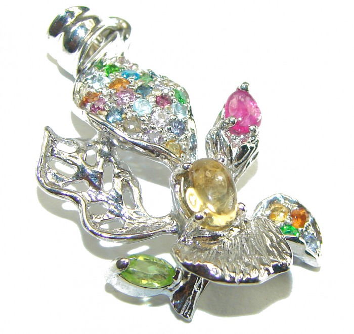 Real Beauty Citrine .925 Sterling Silver handcrafted Pendant - photo 3