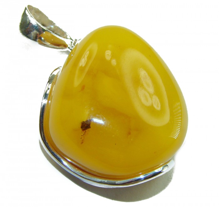 Prehistoric authentic Baltic Amber Amethyst .925 Sterling Silver handcrafted pendant - photo 2
