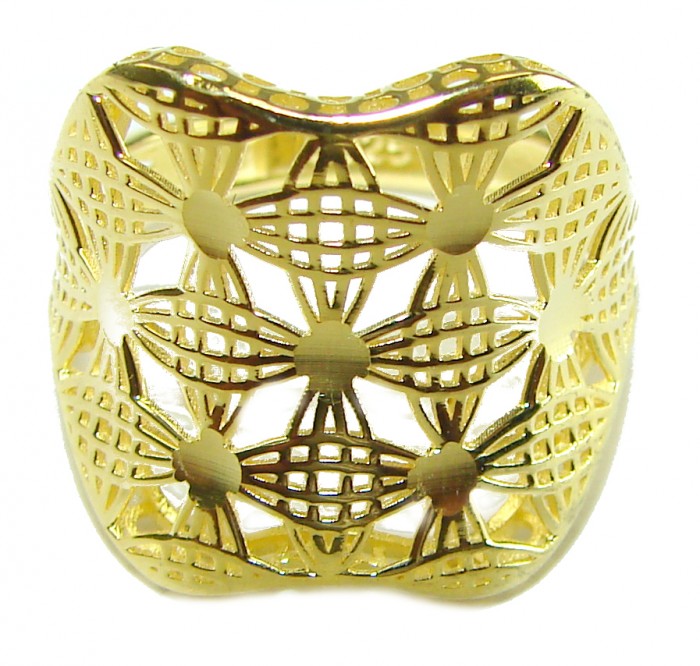 .925 Sterling Silver Large Ring size 7 - photo 2