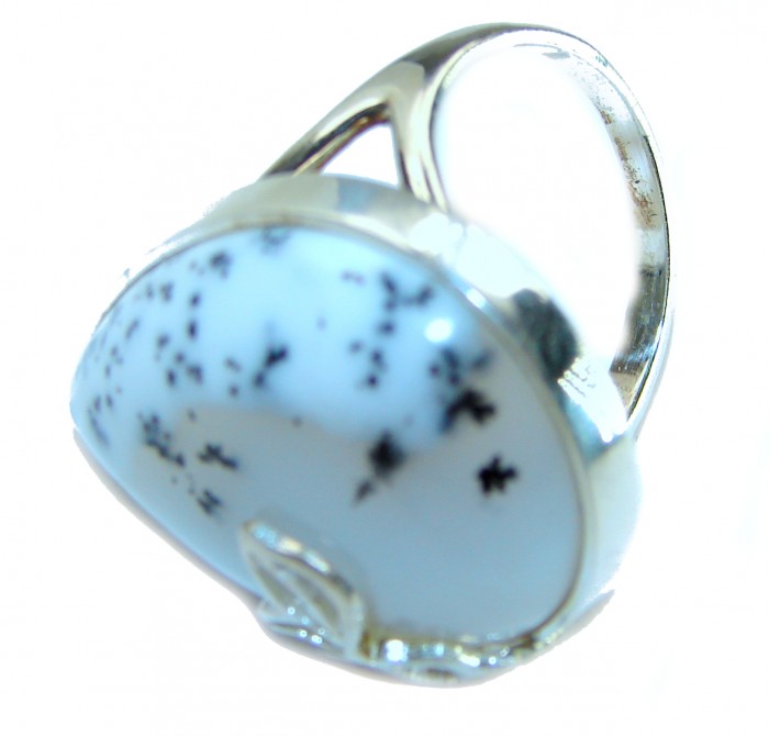 Top Quality Dendritic Agate .925 Sterling Silver handcrafted Ring s. 8 - photo 1
