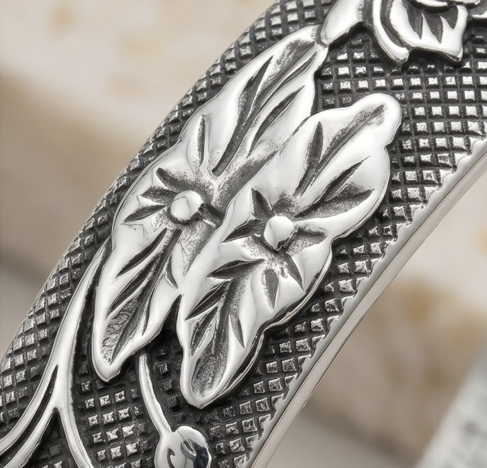 By the lake Silver Waves Vintage style Luxurious fashion Bracelet - photo 3