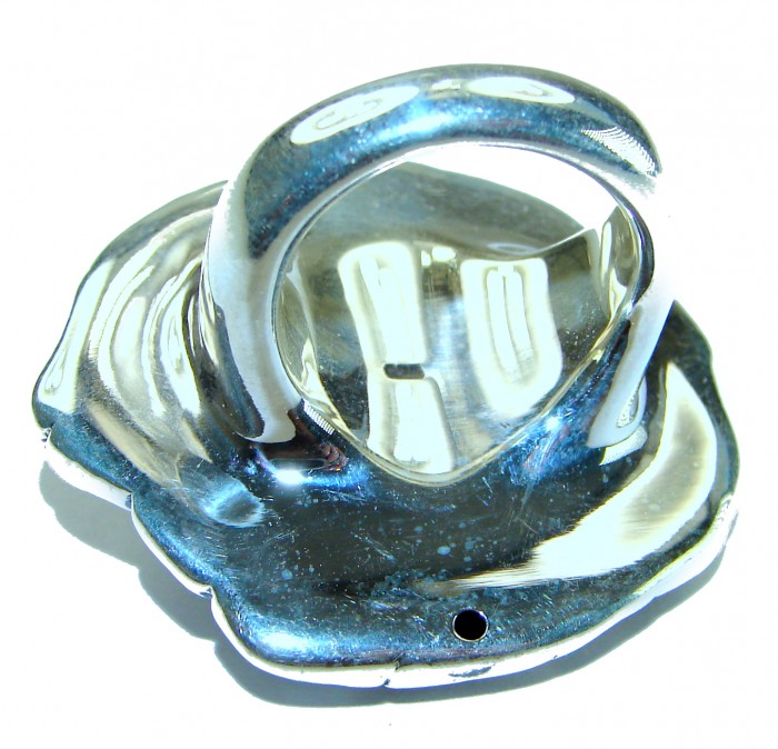 Large Bali made .925 Sterling Silver handcrafted Ring s. 6 - photo 1