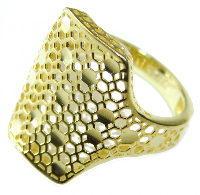 Modern Concept 14K Gold over .925 Sterling Silver ring s. 7 - photo 2