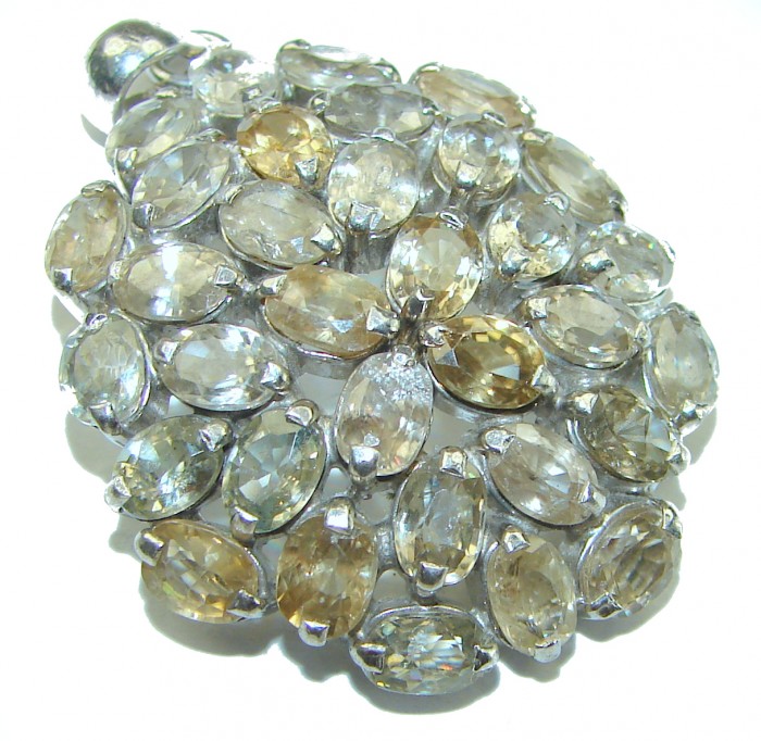 Real Beauty Citrine .925 Sterling Silver handcrafted Pendant - photo 3