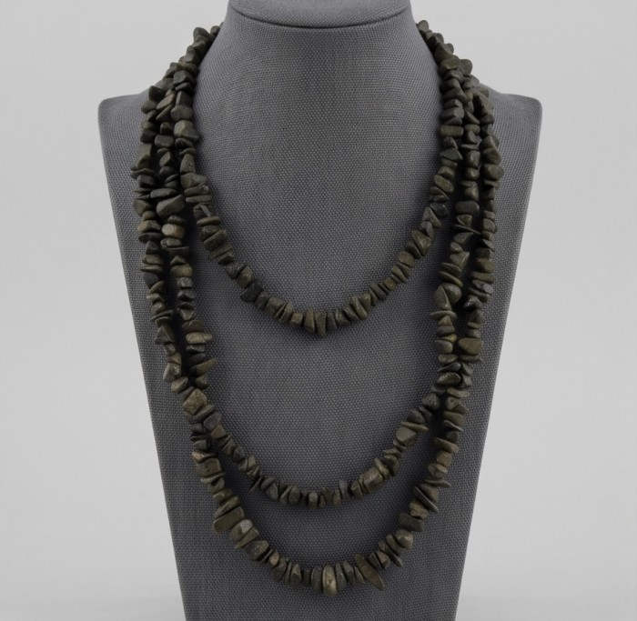Jumbo Unique Design Genuine Pyrite Sterling Silver handmade necklace - photo 4