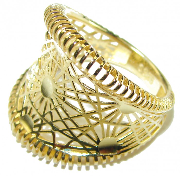 Golden Power 14K Gold over .925 Sterling Silver Ring Size 7 - photo 1