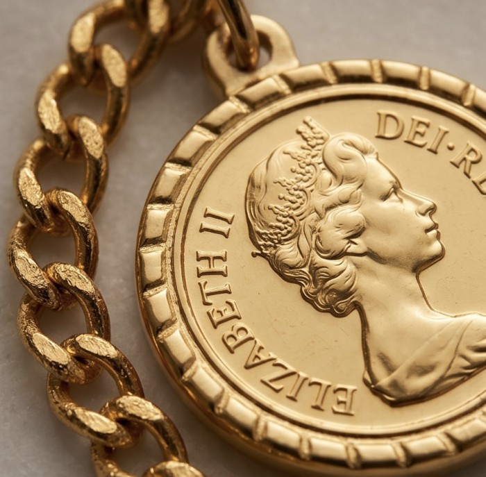 Ave Caesar - Vintage Style Coin Gold handcrafted necklace - photo 4